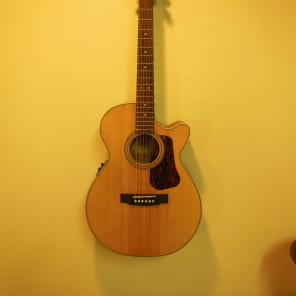 Cort L100F NS Luce Series Solid Spruce/Mahogany SFX Body Cutaway with Electronics Natural Satin