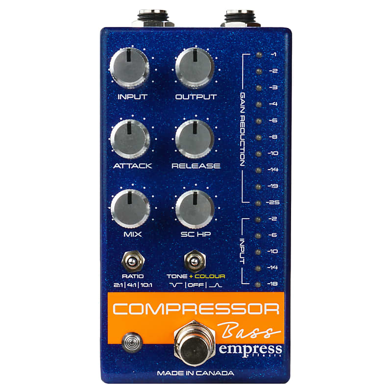 Empress Bass Compressor Pedal, All Analog, Blue image 1