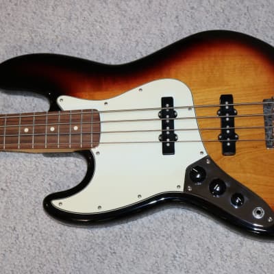 Allparts Jazz bass parts bass - Tobacco Sunburst Quilt Maple top 