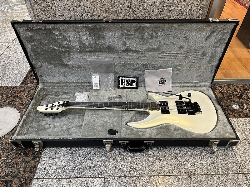 ESP Horizon-III Pearl White Gold Electric Guitar + Case Made in Japan Kiso Custom Shop Electric Guitar image 1