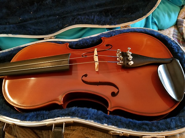 Glaesel Violin Antonius Stradivarius Cremona 1713 Copy 1997 4/4 w/ Glasser  Bow and Hard Shell Case