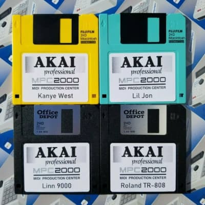 Akai MPC 2000 x20 Diskettes Drum Kit Sounds Samples Floppies Floppy image 4