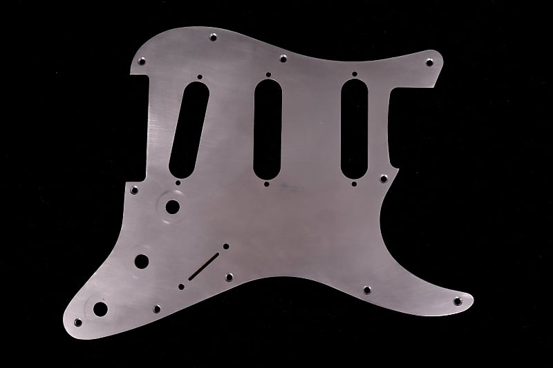 Strat / Stratocaster Pickguard 64 Aluminum - 11 holes - Aged - Relic image 1