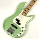 Fender Special Edition P/J Bass Deluxe Sea-foam Green Metallic Maple neck with Block inlays.