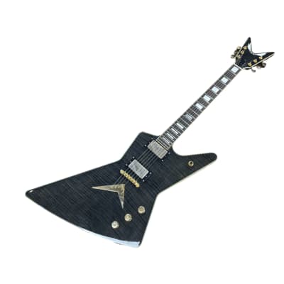 RARE Dean Z Explorer Limited Edition Black Gold AAA Flame