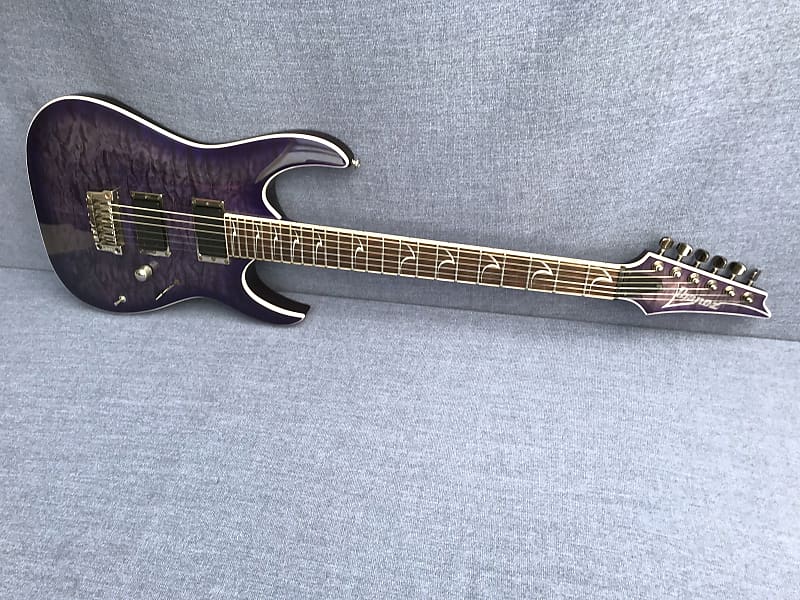 Ibanez RGA72QM-TLB Trans Lavender Burst quilted maple top