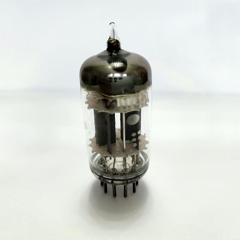 1958 Ge Jg 5814a U Getter Grey Plate Triple Mica Preamp Tube, 