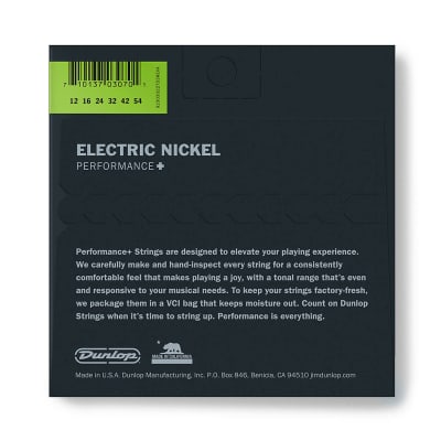 3 Pack | Dunlop DEN1254 Heavy Nickel Wound Electric Guitar Strings (12-54) image 4