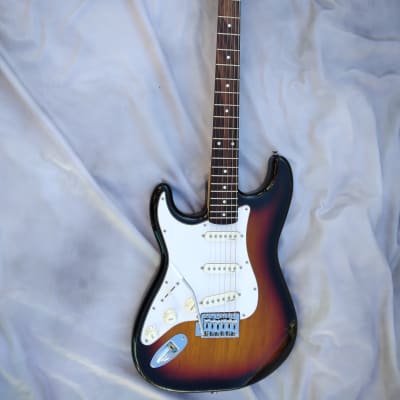 Stagg, LEFT HANDED Stratocaster Style Electric Guitar 2007, Tobacco Burst image 1