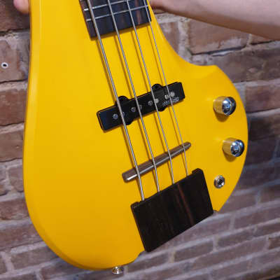 MihaDo FingyBass Travel Bass 4 strings Custom Yellow image 3