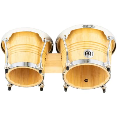 Meinl WB200NT-CH Wood Bongos in Natural in Chrome Hardware image 3