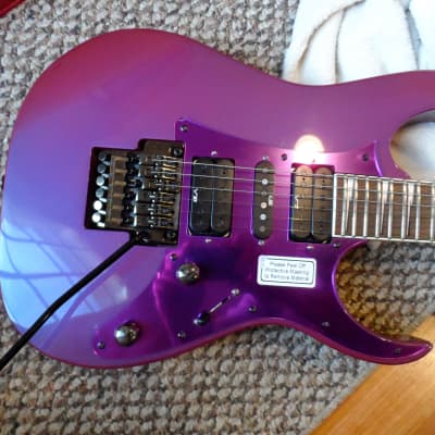 Vintage 93 1993 IBANEZ RG550 GUITAR LTD PURPLE NEON MIJ