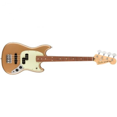 Fender Player Mustang Bass PJ Bass Guitar PF Firemist Gold - MIM 0144053553 image 1