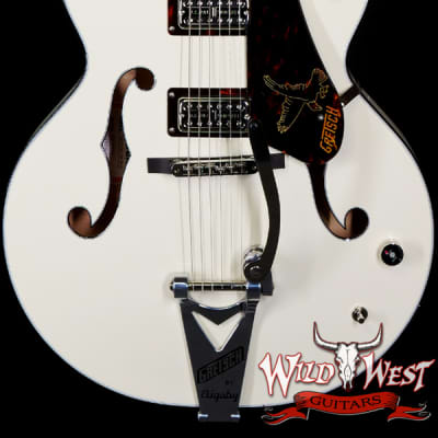 Gretsch G6636T-RF Richard Fortus Signature Falcon Center Block with String-Thru Bigsby Ebony Fingerboard Vintage White image 1