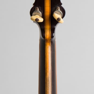 Wm. Lange  Super Orpheum 3 Tenor Banjo,  c. 1929, ser. #17368, black tolex hard shell case. image 6