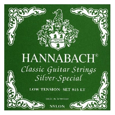 HANNABACH 815 LT Silver Low Tension E1-E6 Saiten für Konzertgitarre, grün for sale