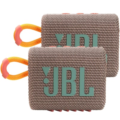2x JBL Go 3 Portable Waterproof Wireless IP67 Dustproof Outdoor Bluetooth Speaker Grey image 1
