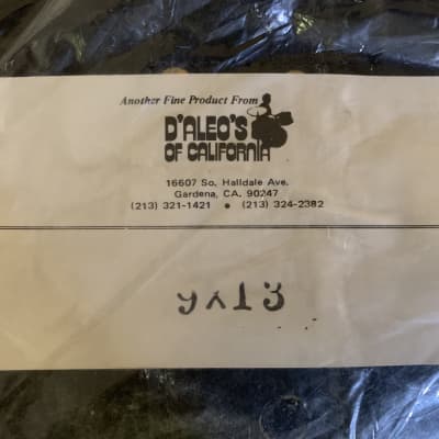 D'Aleo's Vintage 9" by 13" Black naugahyde drum bag - unopened! image 2