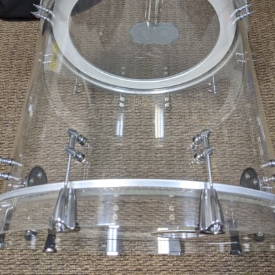 7 pc. Custom Cast Acrylic Shell Drum Set Custom 2018 - Clear image 14