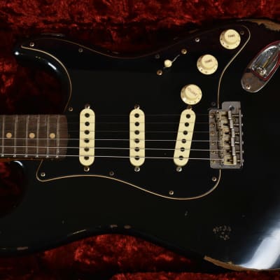 Fender Custom Shop Limited Edition '60 Stratocaster Relic Poblano Aged Black image 15