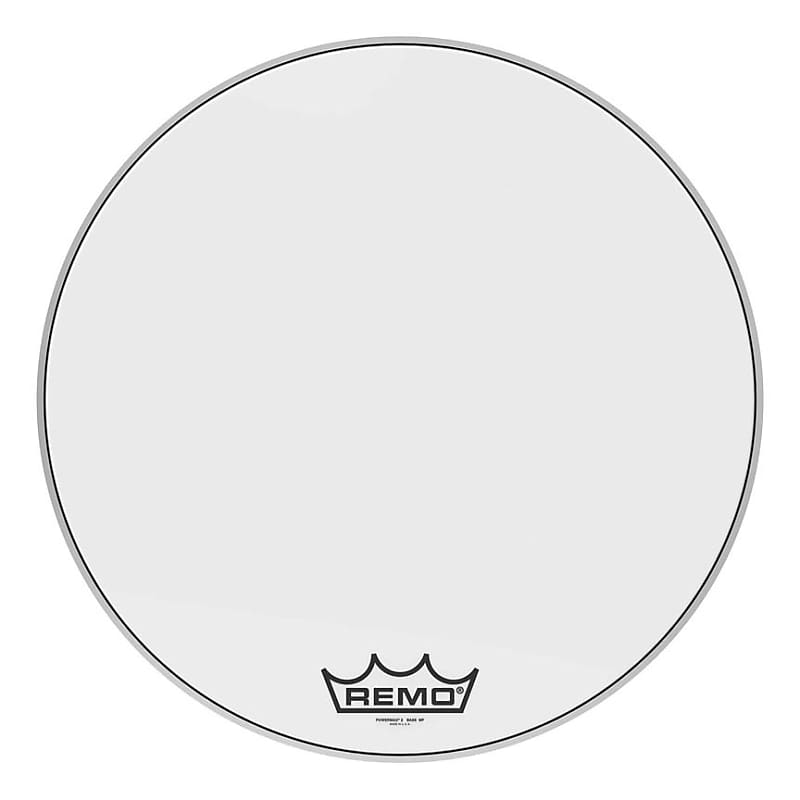 Remo 26" Powermax Ultra White Crimplock Marching Bass Drum