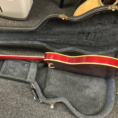 GTX Semi-hollow Copy of gibson es-335 electric Wine red with hard case in excellent condition image 14
