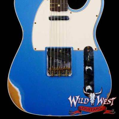 Fender Custom Shop 1962 Telecaster Custom Rosewood Slab Board Hand-Wound Pickups Relic Lake Placid Blue image 1