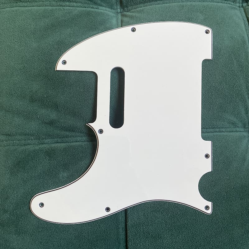 LeftHanded Fender Telecaster Pickguard White Reverb