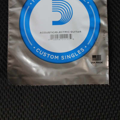 D'Addario PL015 High Carbon Steel Custom Singles String pack for Acoustic/Electric Guitar image 2
