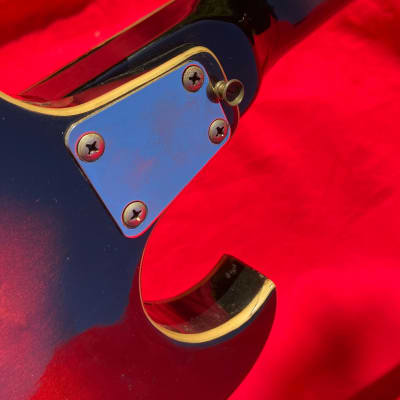 1960's Eko Florentine II Red Burst Electric Guitar Made in Italy image 14