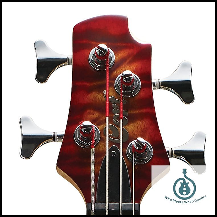 Cort Action Deluxe 4-String Bass, Cherry Red Sunburst, Dual Cort Action Deluxe 4-String Bass, Cherry Red Sunburst, Dual