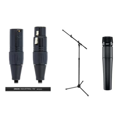 Shure SM57LC-SOLO-K SOLO Bundle with SM57 Cardioid Dynamic Mic, Boom Stand, and 25' XLR Cable image 1
