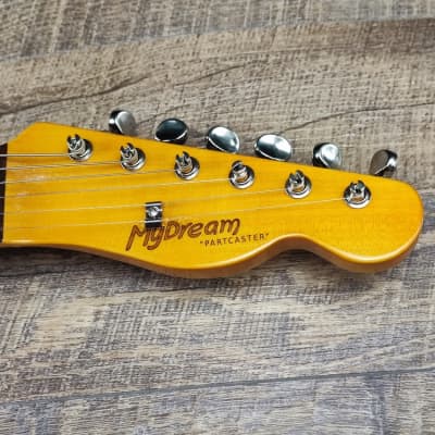 MyDream  Partcaster Custom Built - Thinline Candy Apple Red Quarter Sawn image 7