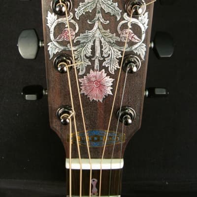 Blueberry  Handmade Grand Concert Acoustic Guitar Zodiac Libra for sale