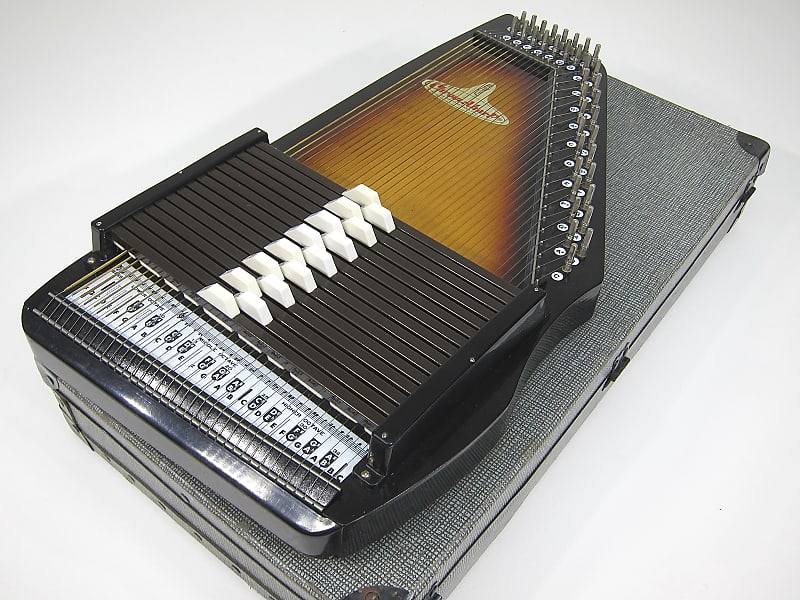 Vintage 1970s Chromaharp 15 Chord Autoharp Made in Japan Reverb