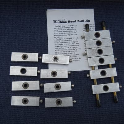 Machine Head Drill Jig + Extra Spacing Blocks Excellent Cond. | Reverb