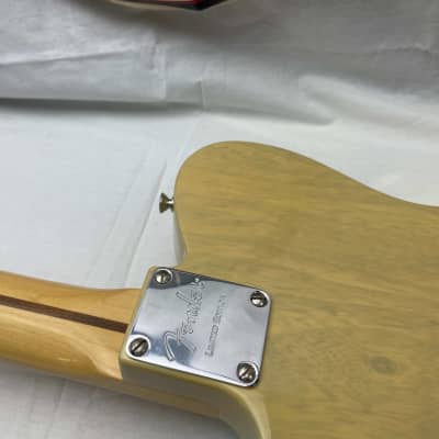 Fender Limited Edition American Vintage '52 Telecaster Korina Guitar with Case - non-original volume pot/knob - 2015 - Blackguard Blonde / Maple image 18