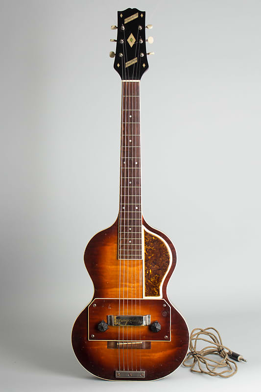 Slingerland  Songster Model 401 Solid Body Electric Guitar,  c. 1936, ser. #152, chipboard case. image 1