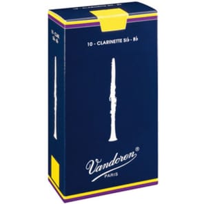Vandoren CR123 Traditional Bass Clarinet Reeds - Strength 3 (Box of 5)