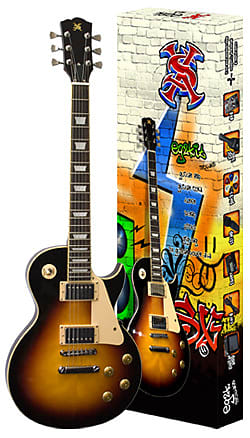 SX Les Paul Guitar Package with amplifier image 1