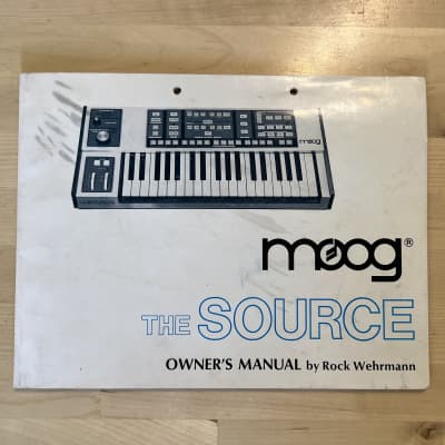 Moog THE SOURCE Owners MANUAL 1981