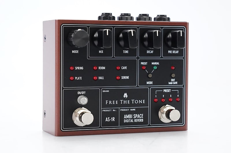 Free The Tone AS-1R Ambi Space Digital Reverb Effect Pedal w/ Box