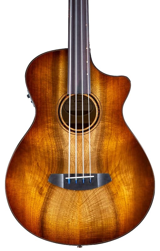 Breedlove Pursuit Exotic S Concerto CE Acoustic Electric Fretless Bass Amber Myrtlewood image 1