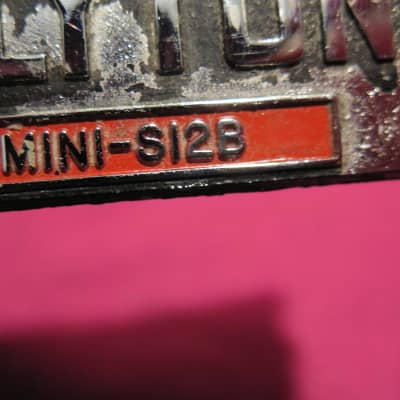 vintage Polytone metal logo for MINI-s12B mini-brute S12L baby brute amp amplifier image 9