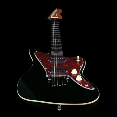 JET JJ-350 GR Offset Electric Guitar - Transparent Green image 4
