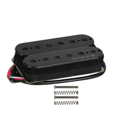 OriPure Alnico 5 Double Coil Humbucker Guitar Pickup Bridge Handmade Pickup  8.8K , BLACK image 3