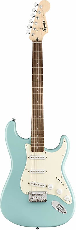 Fender Squier Bullet Stratocaster Hard Tail, Laurel - Tropical Turquoise image 1