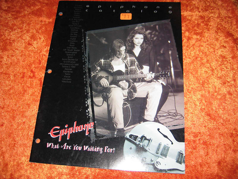 Epiphone Guitar Brochure Catalog 26 Page from 1997 W/ Prices image 1