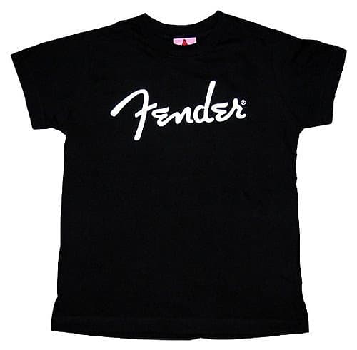 Fender Spaghetti Logo T-Shirt, Black, L image 1