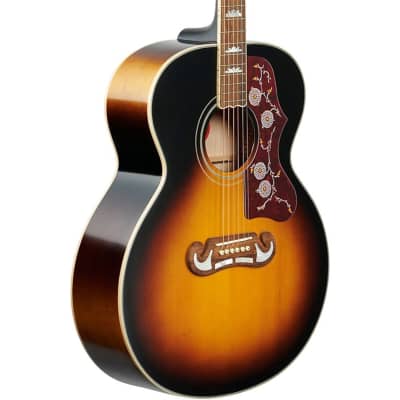 Epiphone Inspired by Gibson J-200 Jumbo Acoustic-Electric Guitar in Aged Vintage Sunburst Gloss image 2